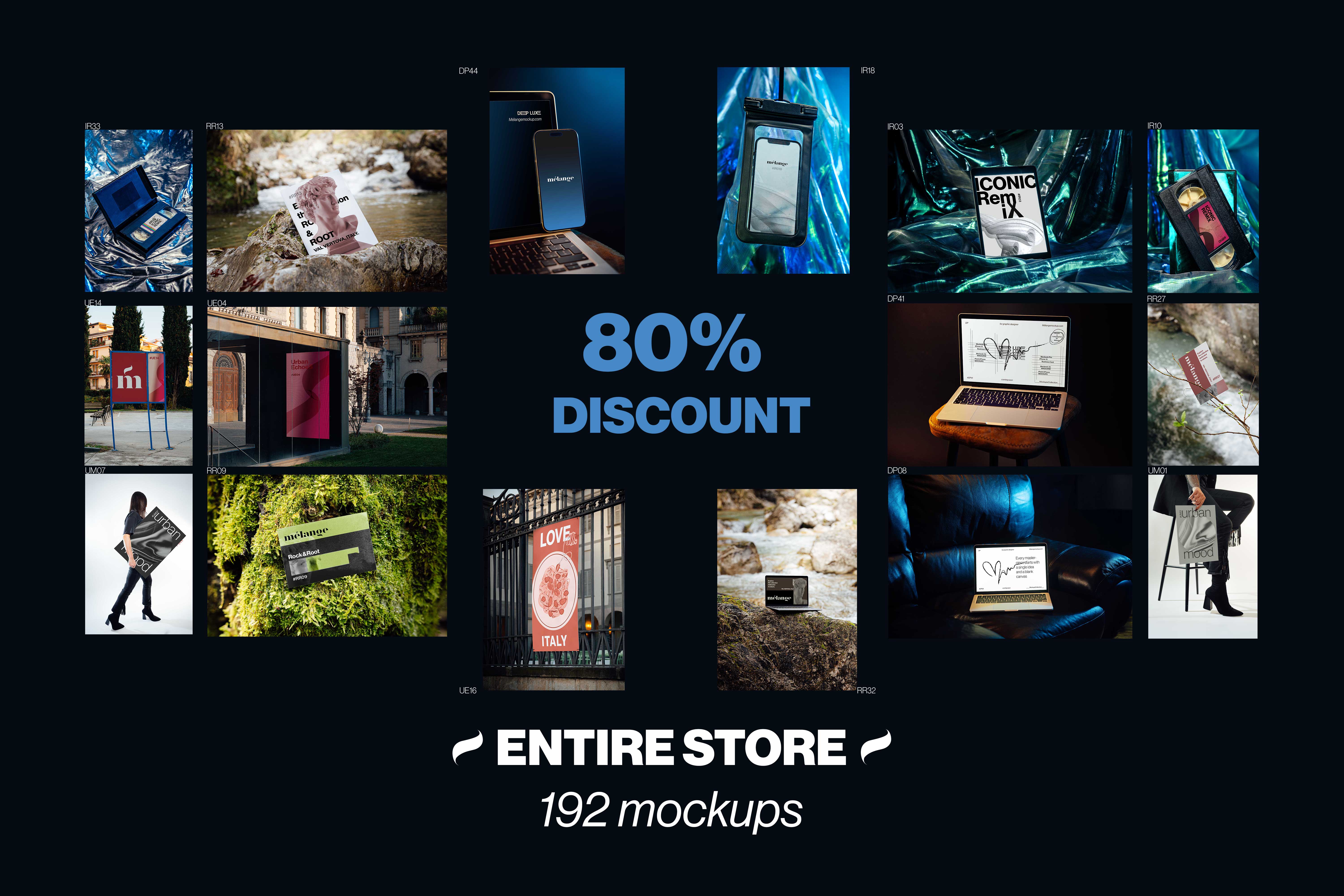 ENTIRE STORE - 192 MOCKUPS